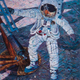 Image for article titled The Fourth Man To Walk On the Moon Also Paints Beautiful Space Art